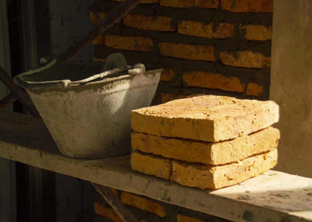 Example of traditionally formed bricks