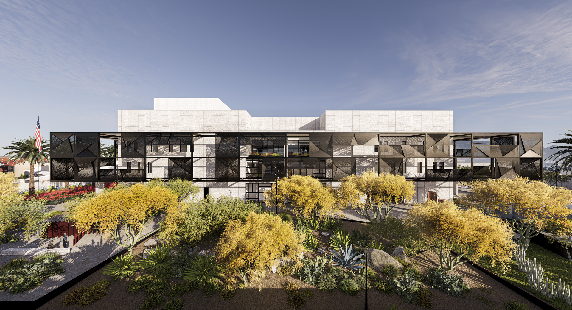 Exterior depiction of the façade of the new U.S. consulate general in Hermosillo. 