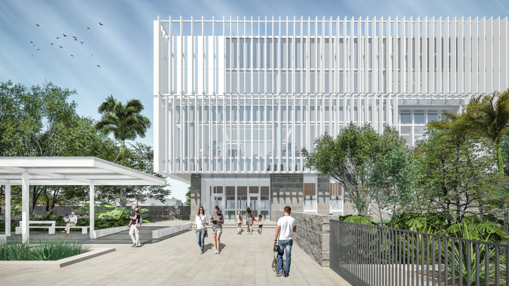 Exterior depiction of the consular entry for the new U.S. consulate general in Merida.