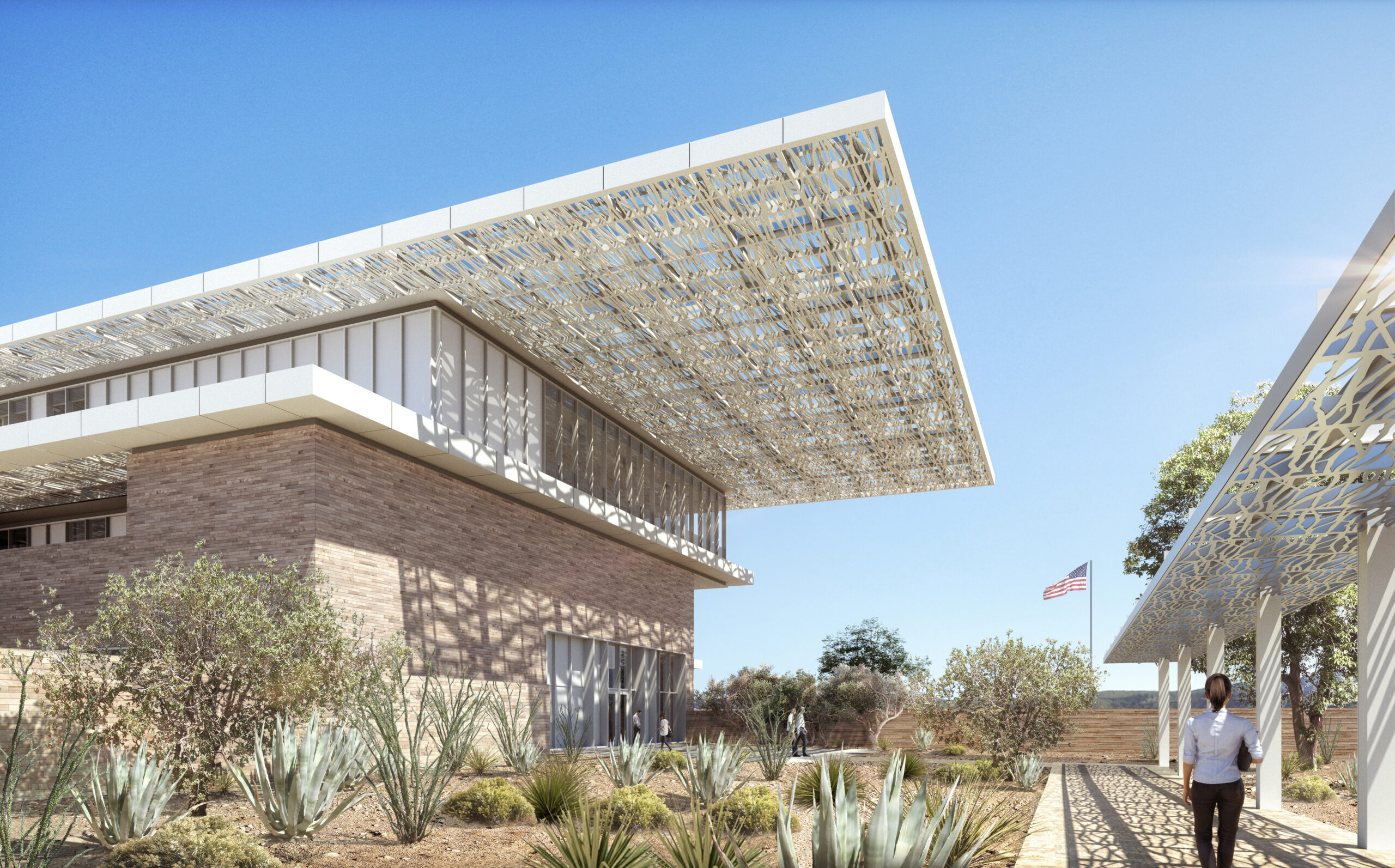 Rendering of the U.S. Consulate General Nogales consular entry