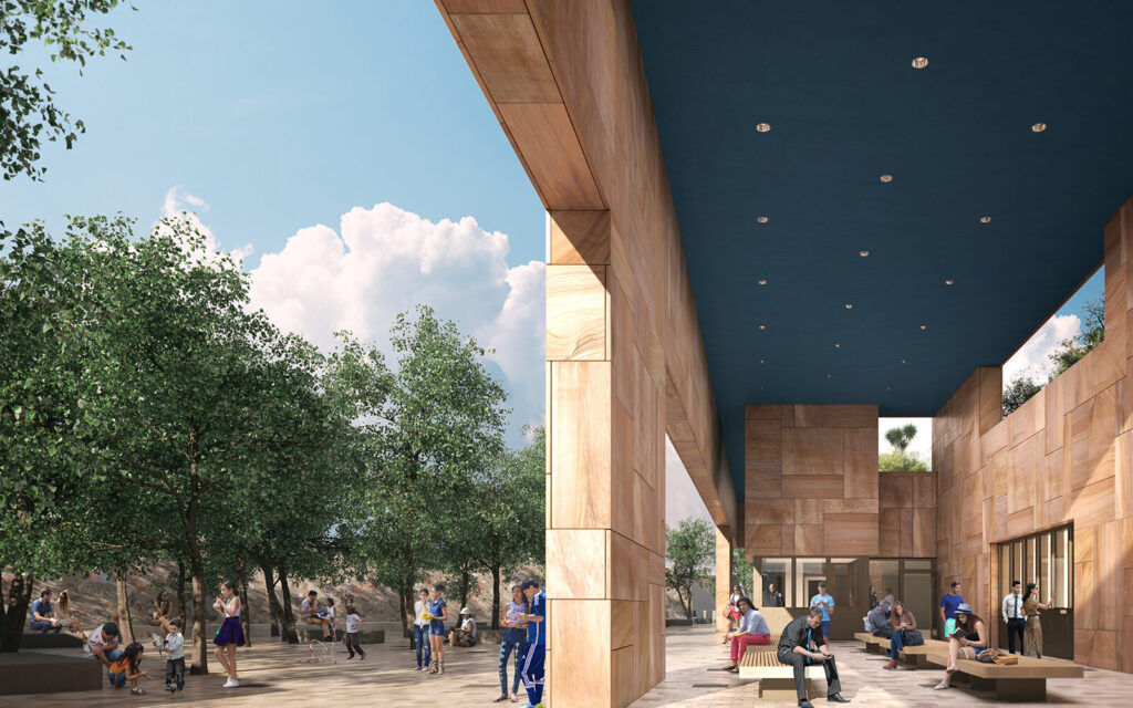 Rendering of the U.S. Embassy Mexico City Consular Entrance