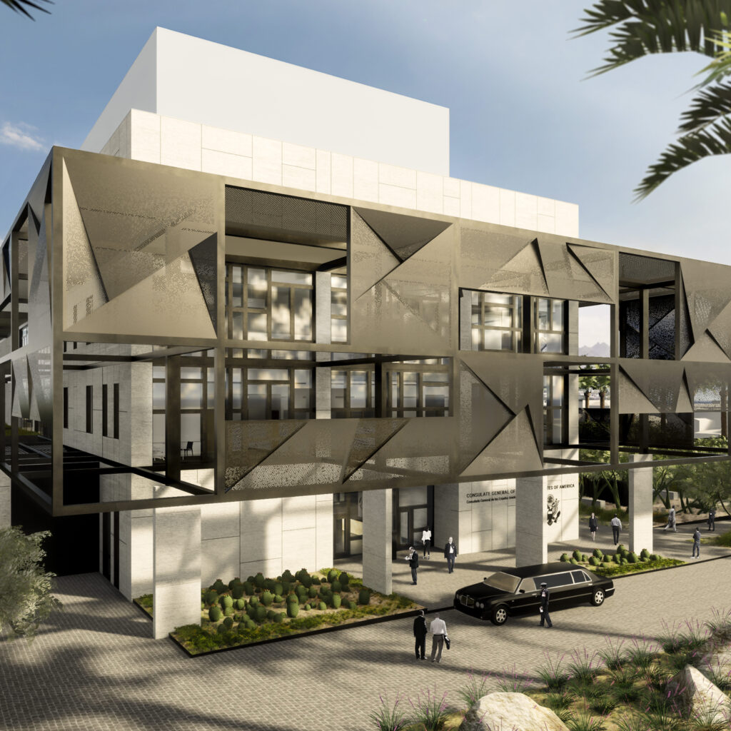 Rendering of U.S. Consulate General Hermosillo Main Court