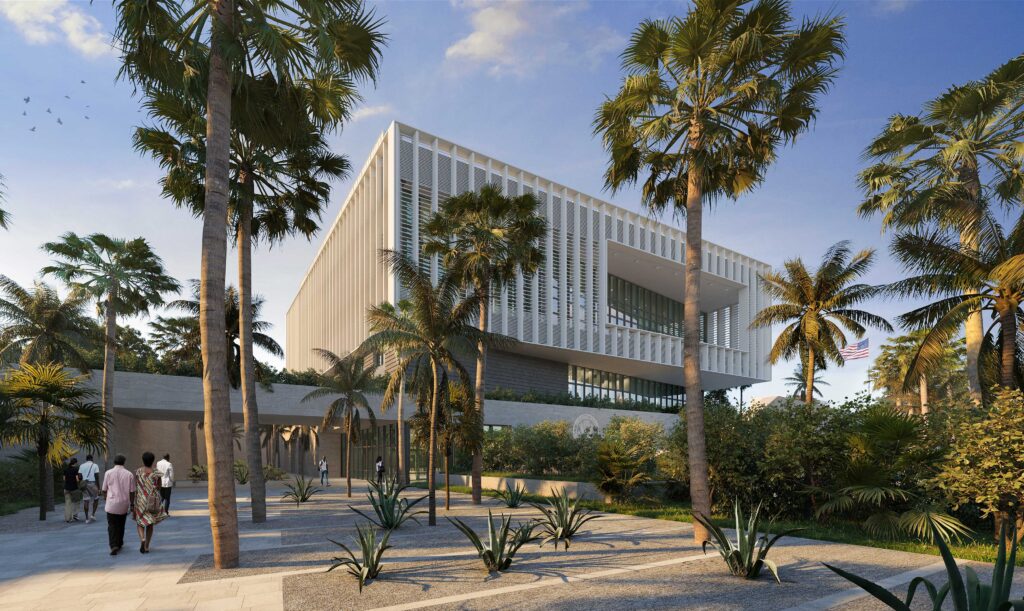 Rendering of the new U.S. Embassy Nassau consular garden.