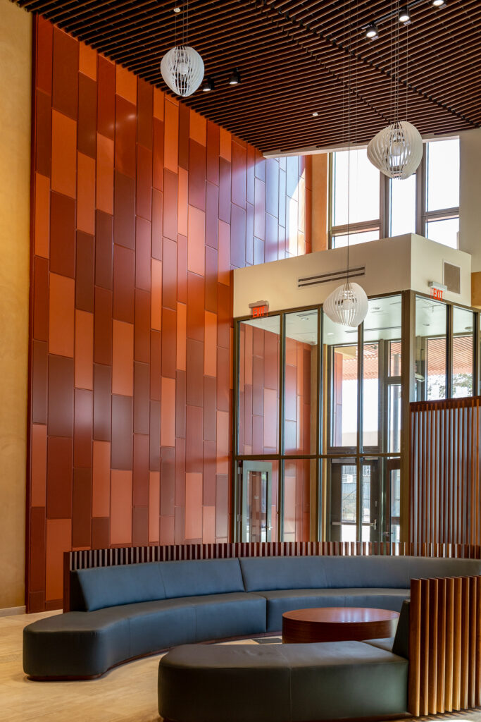 Interior view of the main lobby.